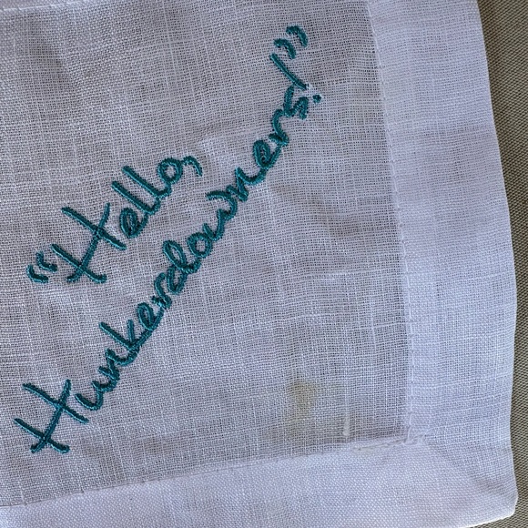 Cocktail napkins from Leslie Jordan’s pandemic Instagram posts. 4 napkins. - Picture 3 of 3
